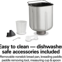 Hamilton Beach - Artisan Dough & Bread Maker Silver - 29985F