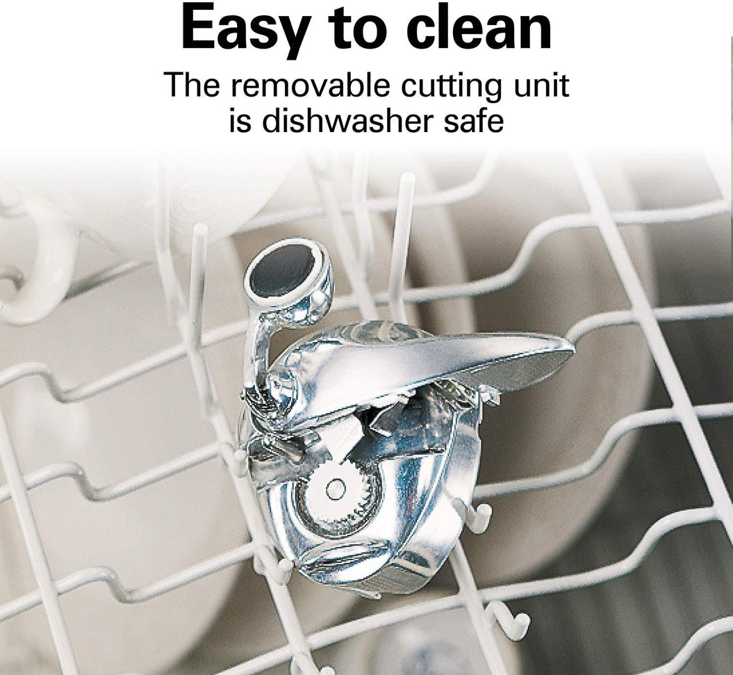 Hamilton Beach - 10.24" Black Classic Chrome Heavyweight Can Opener - 76380N