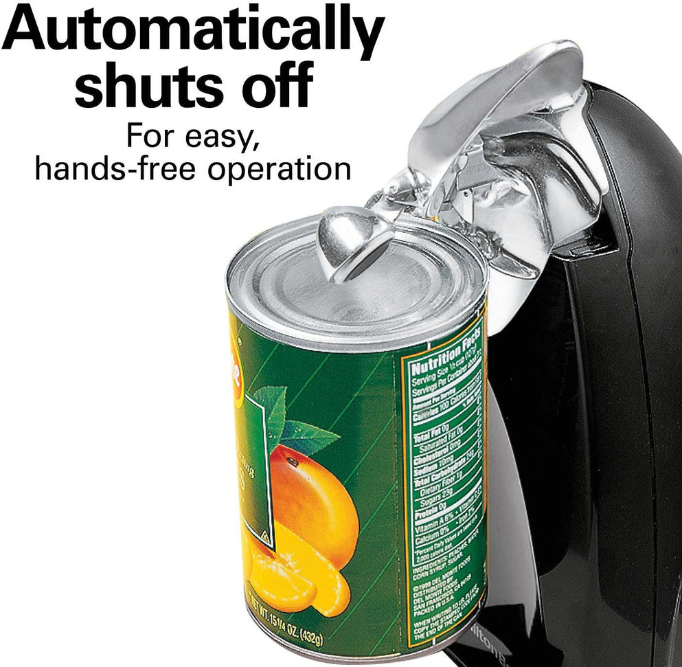 Hamilton Beach - 10.24" Black Classic Chrome Heavyweight Can Opener - 76380N