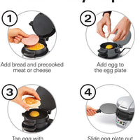 Hamilton Beach - Breakfast Sandwich Maker with Timer - 25478RC
