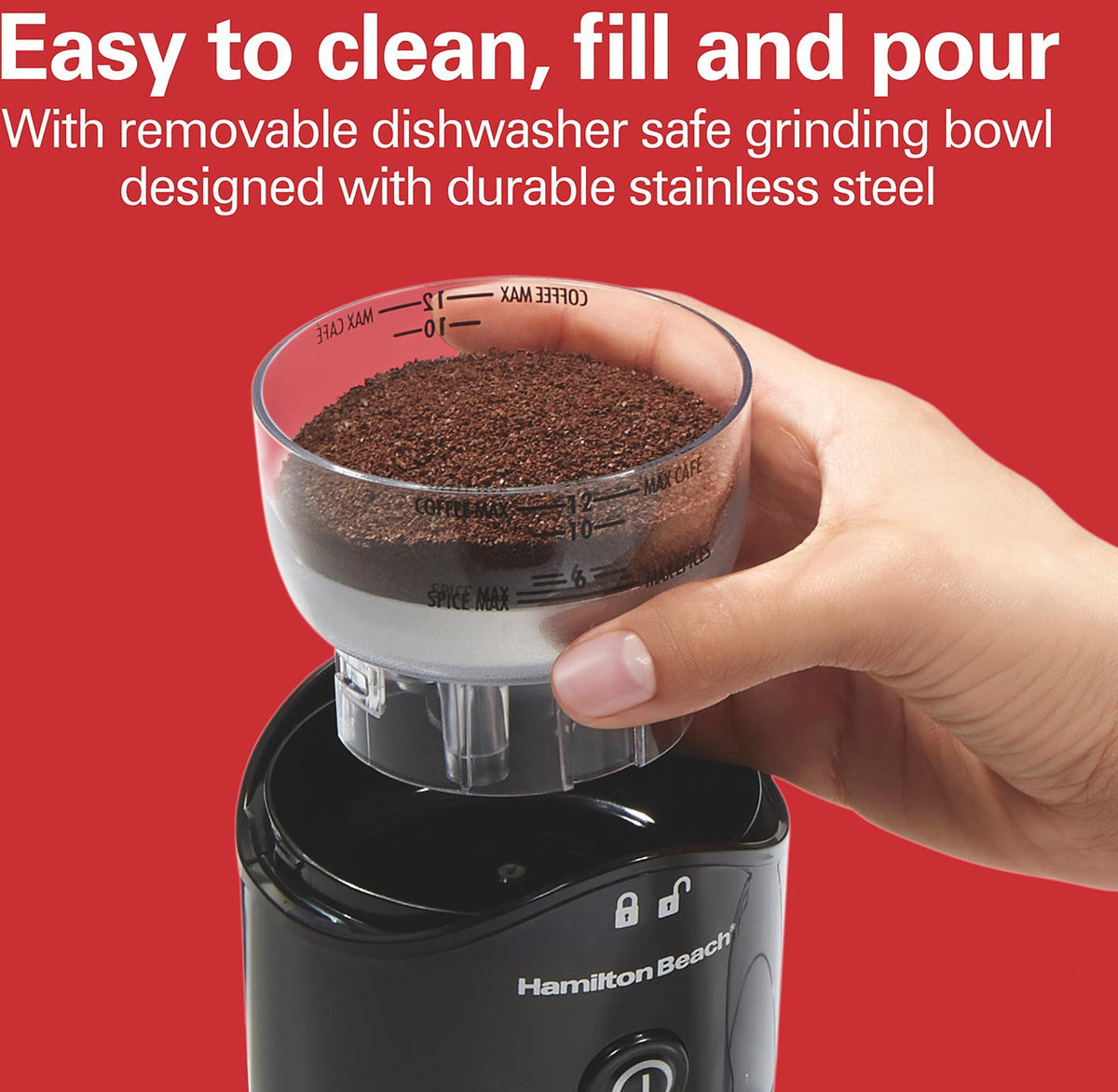 Hamilton Beach - Coffee and Spice Grinder Black - 80410G