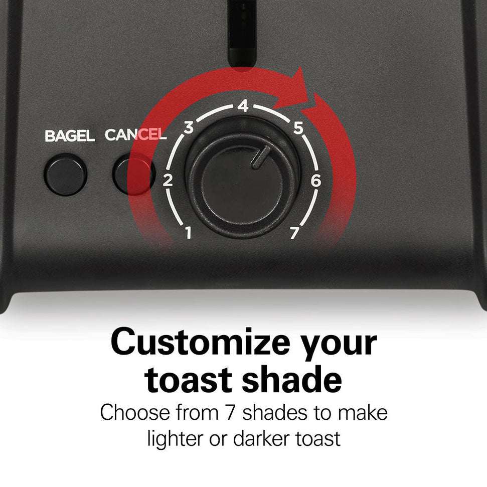 Hamilton Beach - Contemporary 2 Slice Toaster with Wide Slots - 22997FG