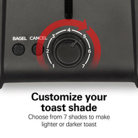 Hamilton Beach - Contemporary 2 Slice Toaster with Wide Slots - 22997FG