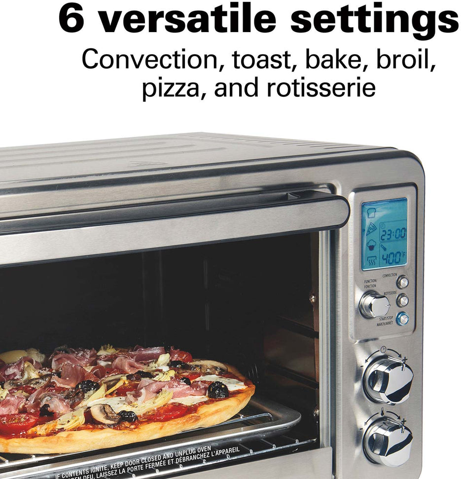 Hamilton Beach - Digital & Convection Toaster Oven with Rotisserie - 31190C
