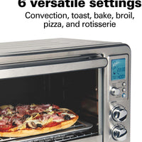 Hamilton Beach - Digital & Convection Toaster Oven with Rotisserie - 31190C