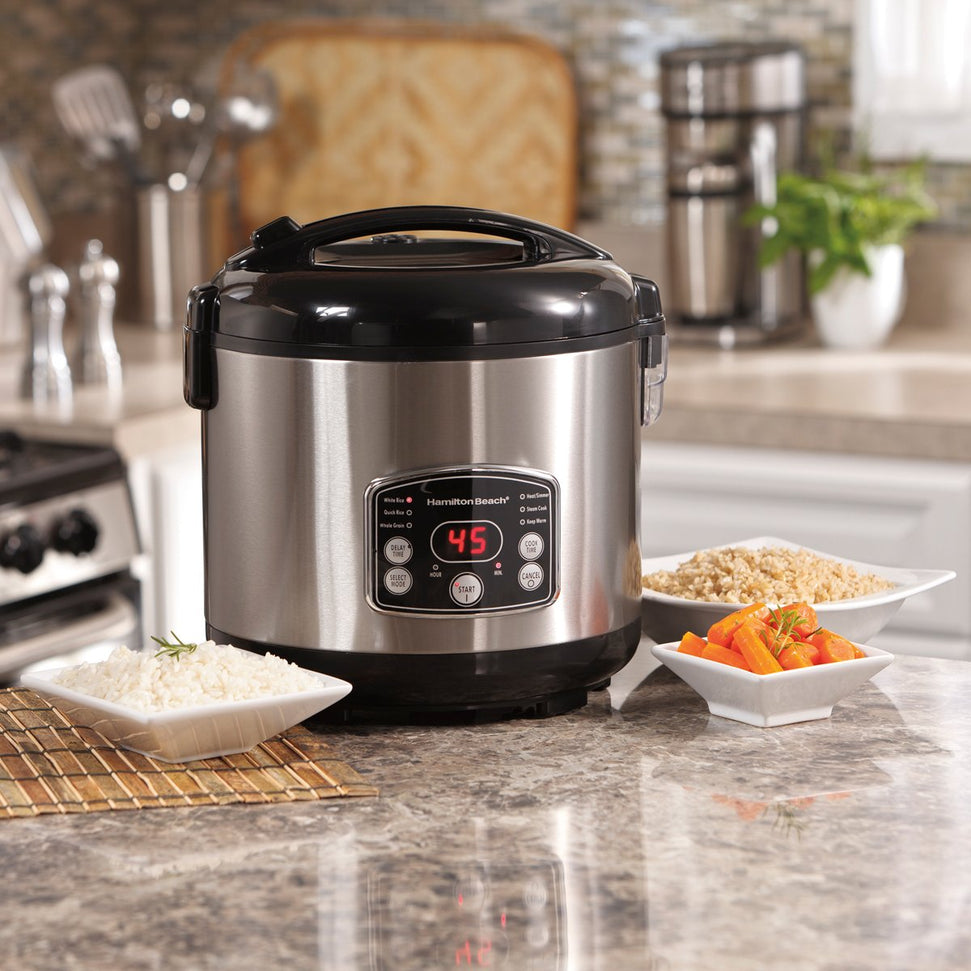 Hamilton Beach - Digital Simplicity Rice Cooker & Steamer - 37541C
