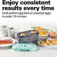 Hamilton Beach - Egg Bites Maker 2 Egg Capacity Teal - 25506