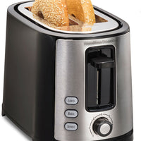 Hamilton Beach - Extra Wide Slot 2 Slice Bagel Toaster - 22633G
