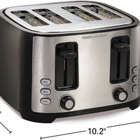 Hamilton Beach - Extra Wide Slot 4 Slice Toaster - 24633G