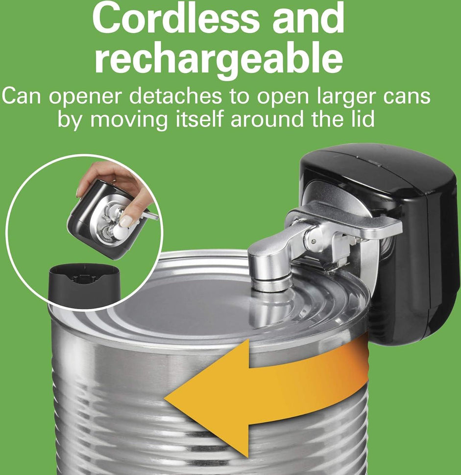 Hamilton Beach - FlexCut™ 2-in-1 Black Electric Automatic Can Opener - 76611F