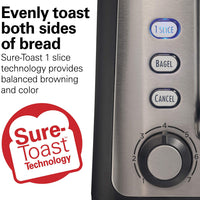 Hamilton Beach - Gourmet 2 Slice Toaster with Sure-Toast Technology - 22996G