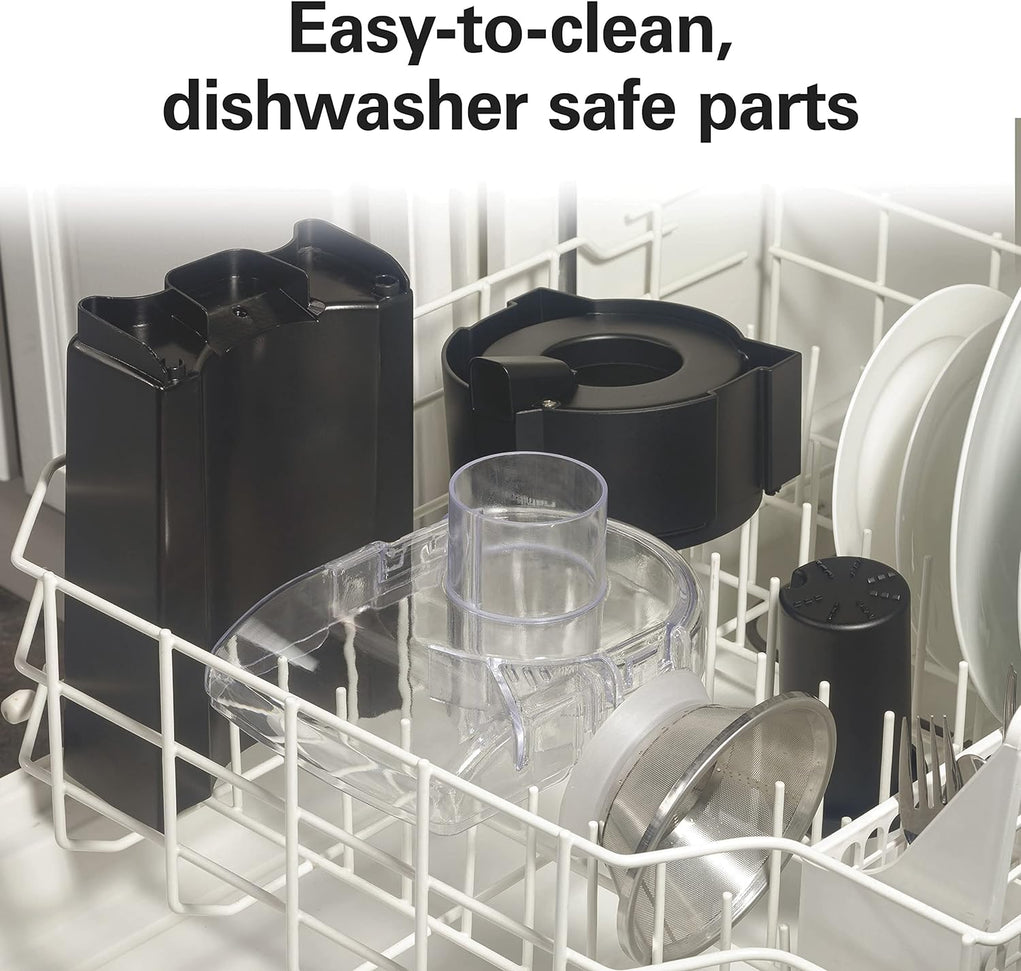 Hamilton Beach - HealthSmart 12.72" Black Compact Juicer Machine - 67500