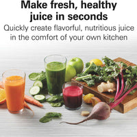 Hamilton Beach - HealthSmart Compact Juice Extractor Black - 67500G
