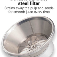 Hamilton Beach - HealthSmart Compact Juice Extractor Black - 67500G