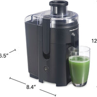 Hamilton Beach - HealthSmart Compact Juice Extractor Black - 67500G