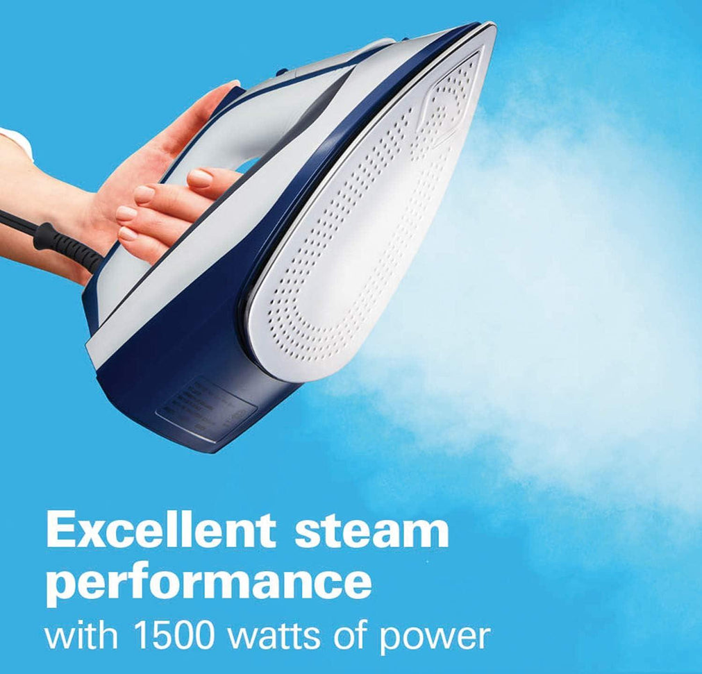 Hamilton Beach - Iron & Garment Steamer for Clothes with Smooth Press Stainless Steel Soleplate - 14650