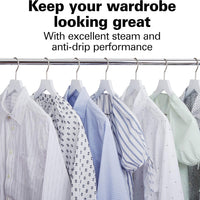 Hamilton Beach - Iron & Garment Steamer for Clothes with Smooth Press Stainless Steel Soleplate - 14650