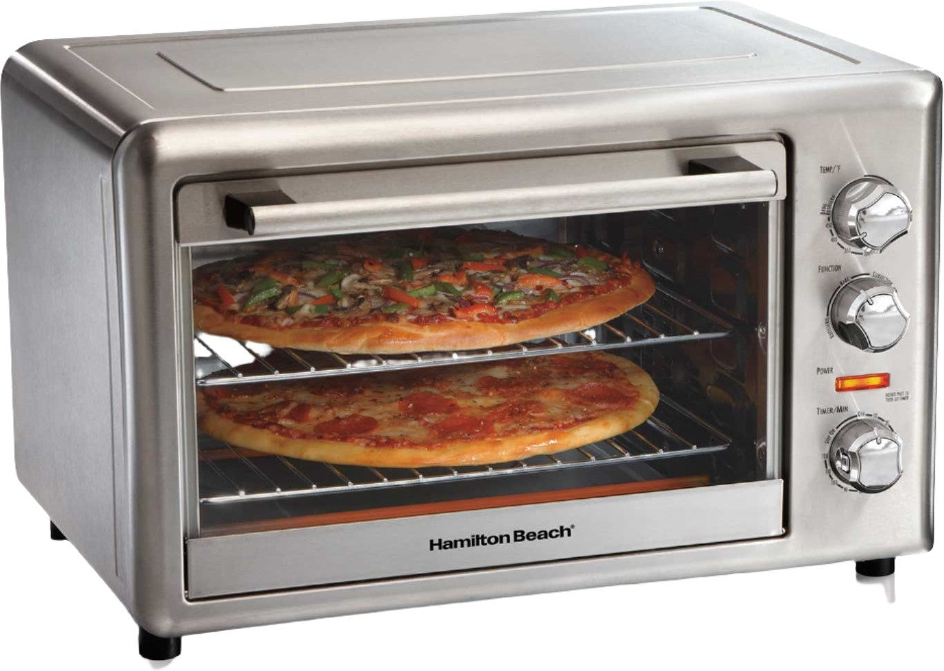 Hamilton Beach - Large Silver Countertop Oven with Convection & Rotisserie - 31103DC