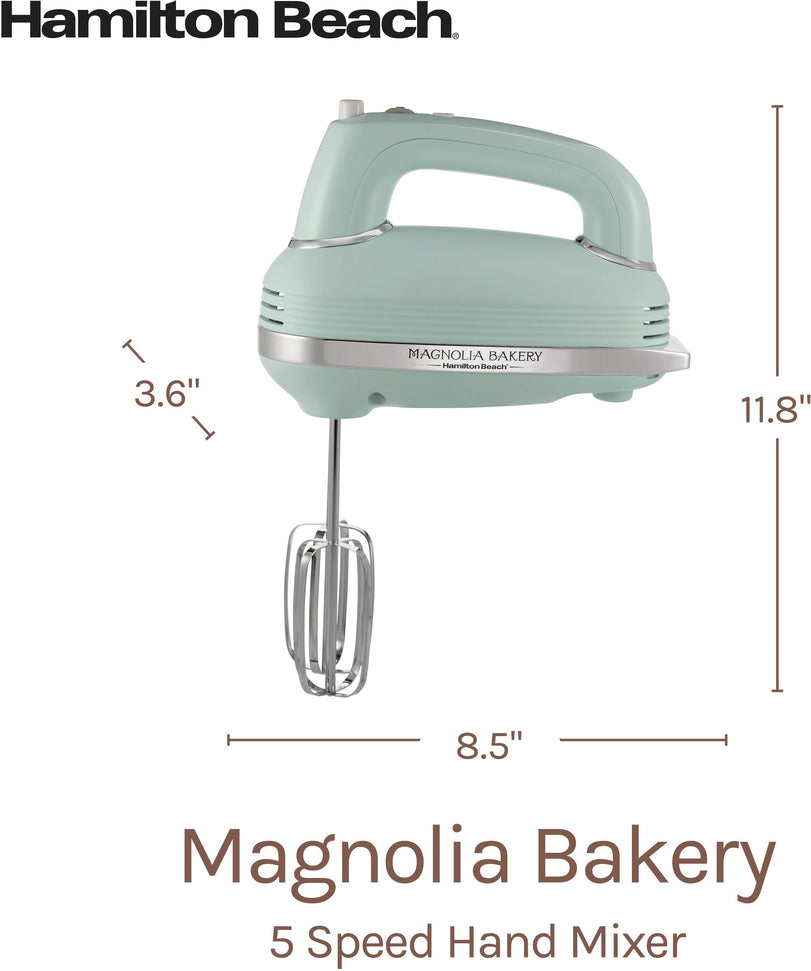 Hamilton Beach - Magnolia Bakery 5 Speed Hand Mixer Magnolia Green - 62601