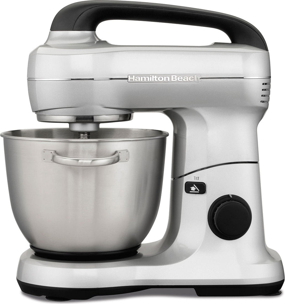 Hamilton Beach - Metallic Silver 4 QT 7 Speed Stand Mixer - 63392