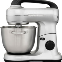 Hamilton Beach - Metallic Silver 4 QT 7 Speed Stand Mixer - 63392