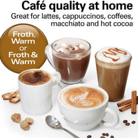 Hamilton Beach - Milk Frother and Warmer Stainless Steel - 43560C