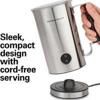 Hamilton Beach - Milk Frother and Warmer Stainless Steel - 43560C