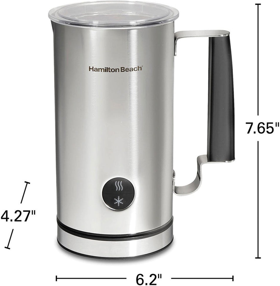Hamilton Beach - Milk Frother and Warmer Stainless Steel - 43560C