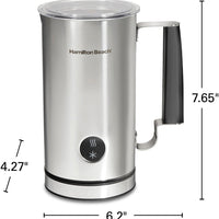 Hamilton Beach - Milk Frother and Warmer Stainless Steel - 43560C