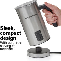 Hamilton Beach - Milk Frother and Warmer Stainless Steel - 43565C