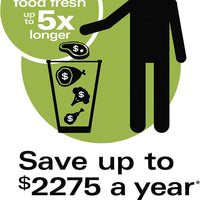 Hamilton Beach - NutriFresh™ 6.25" Food Vacuum Sealer with 2-Roll Storage & Starter Kit - 78218