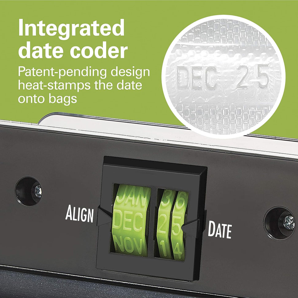 Hamilton Beach - NutriFresh™ 6.25" Food Vacuum Sealer with 2-Roll Storage & Starter Kit - 78218