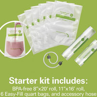 Hamilton Beach - NutriFresh™ 6.25" Food Vacuum Sealer with 2-Roll Storage & Starter Kit - 78218