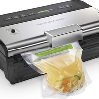 Hamilton Beach - NutriFresh™ 6.25" Food Vacuum Sealer with 2-Roll Storage & Starter Kit - 78218