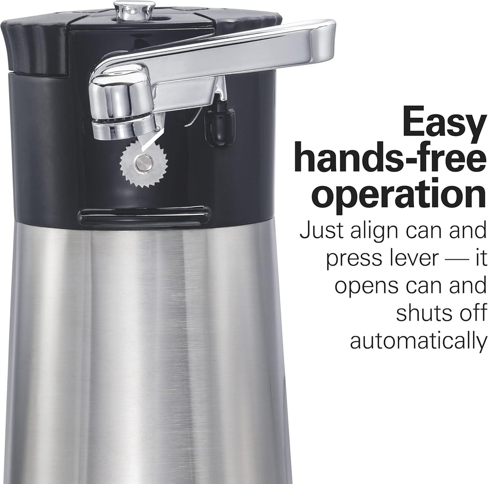 Hamilton Beach - OpenStation™ Silver Electric Automatic Can Opener with Tools - 76382