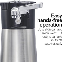 Hamilton Beach - OpenStation™ Silver Electric Automatic Can Opener with Tools - 76382