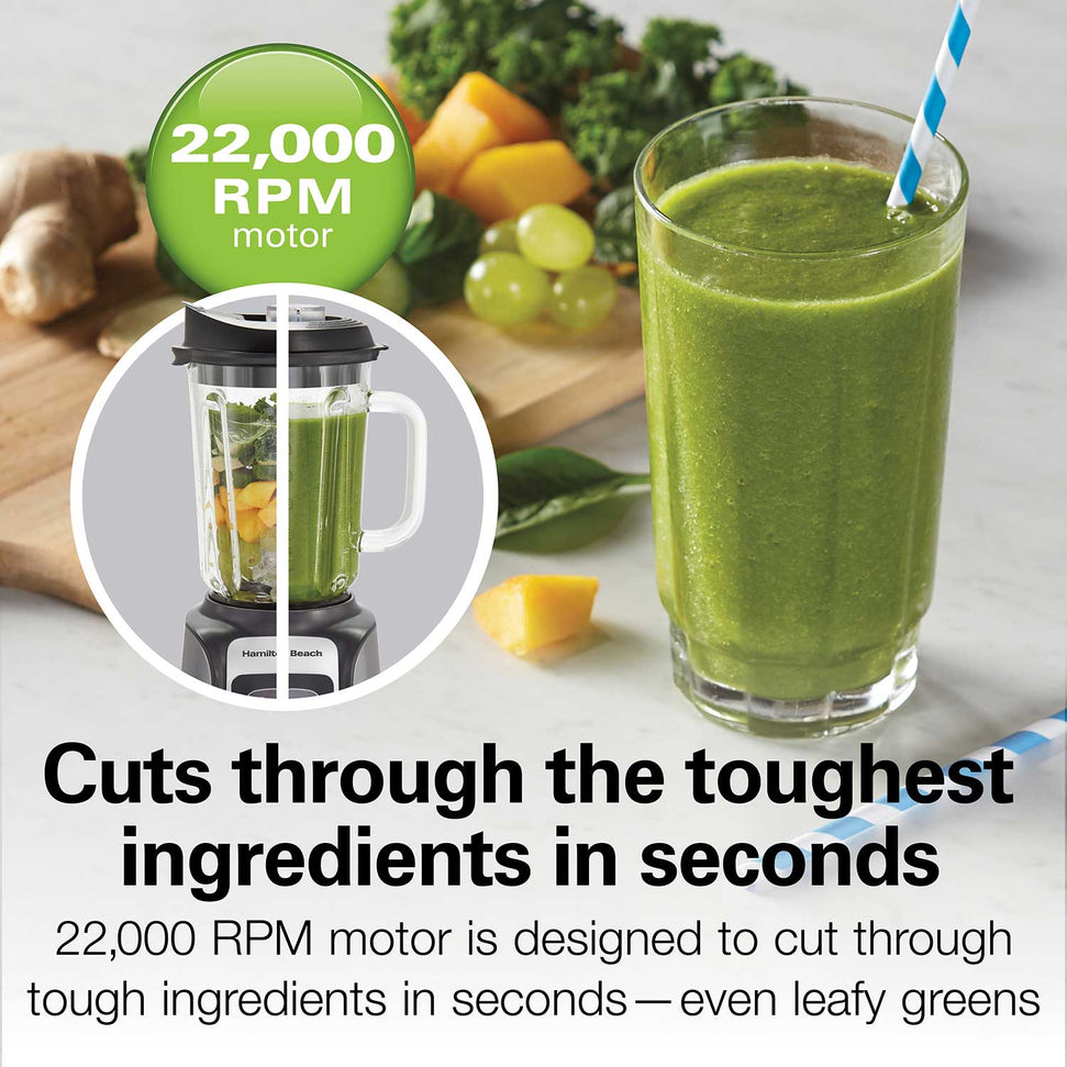 Hamilton Beach - PowerMax Professional Performance Blender Grey - 58600J