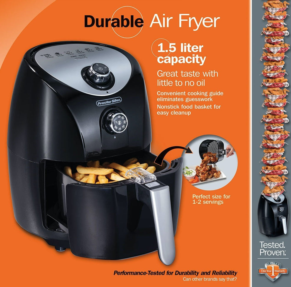 Hamilton Beach - Proctor Silex 2 1.5 L Manual Air Fryer - 35055