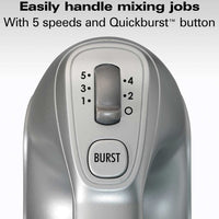 Hamilton Beach - Professional 5 Speed Hand Mixer with Easy Clean Beaters - 62664