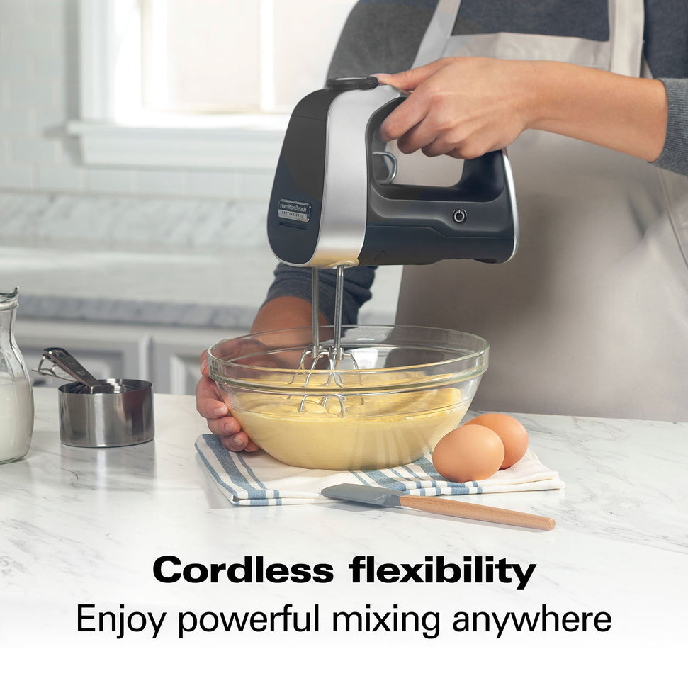 Hamilton Beach - Professional Cordless Hand Mixer with Infinite Speed Control - 62673