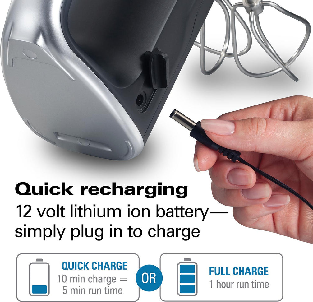 Hamilton Beach - Professional Cordless Hand Mixer with Infinite Speed Control - 62673