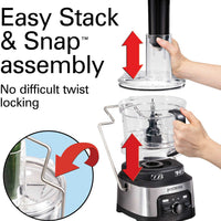 Hamilton Beach - Professional Spiralizing Stack & Snap Food Processor - 70815