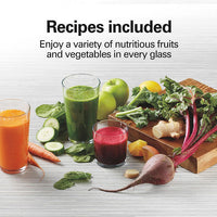 Hamilton Beach - Recertified Big Mouth 800 W Juice Extractor White - 67702