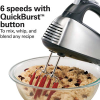 Hamilton Beach - SoftScrape 6 Speed Hand Mixer with Case - 62637G
