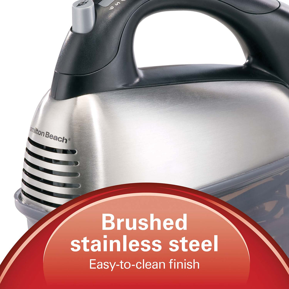 Hamilton Beach - SoftScrape 6 Speed Hand Mixer with Case - 62637G