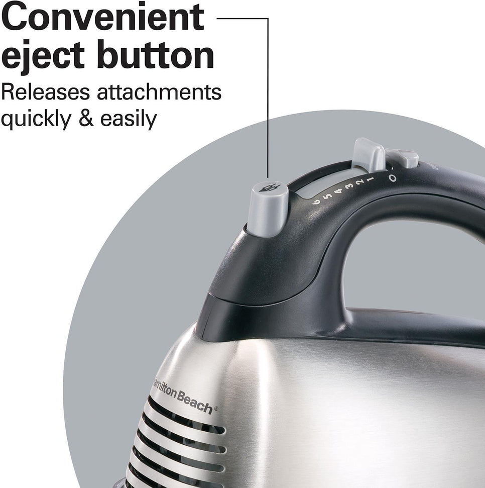 Hamilton Beach - SoftScrape 6 Speed Hand Mixer with Case - 62637G