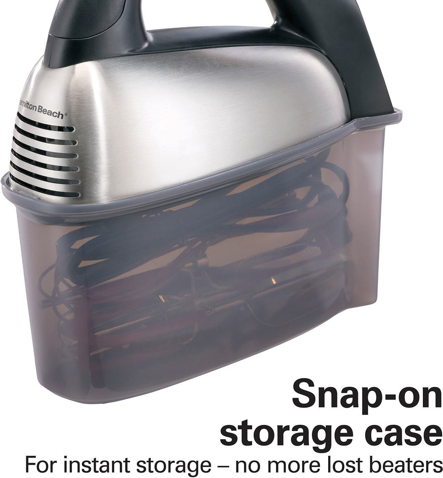 Hamilton Beach - SoftScrape 6 Speed Hand Mixer with Case - 62637G