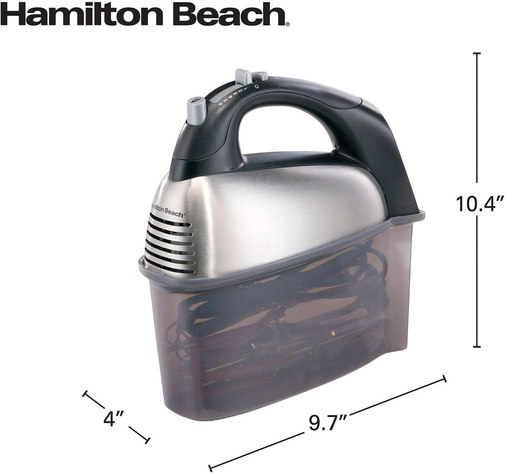Hamilton Beach - SoftScrape 6 Speed Hand Mixer with Case - 62637G