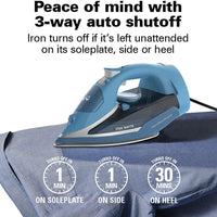 Hamilton Beach - Steam Iron with Retractable Cord Blue - 14216