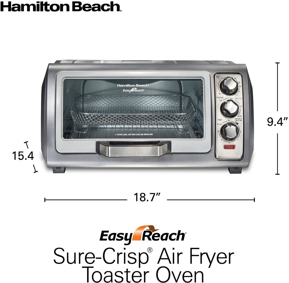 Hamilton Beach - Sure Crisp Air Fryer Toaster Oven with Easy Reach Door - 31523C
